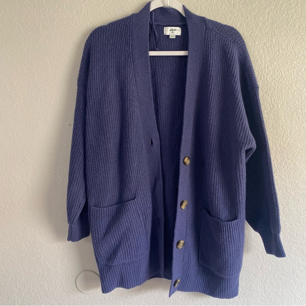 Aerie long knit cardigan oversized fit